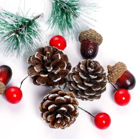 108pcs Artificial Pine Cones Pine Branch Set